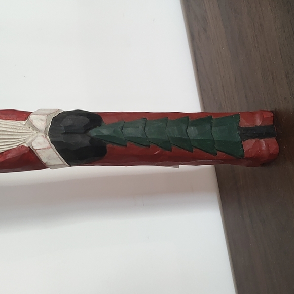 Wooden Santa Claus Christmas Decor Vintage 13" Tall - Picture 3 of 10